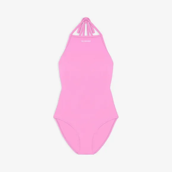 巴黎世家/Balenciaga 女士粉色系带泳衣 6570193A9B75600