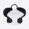 巴黎世家/Balenciaga 女士蓬松熊猫耳塞带黑色带子 6610482ZB171090