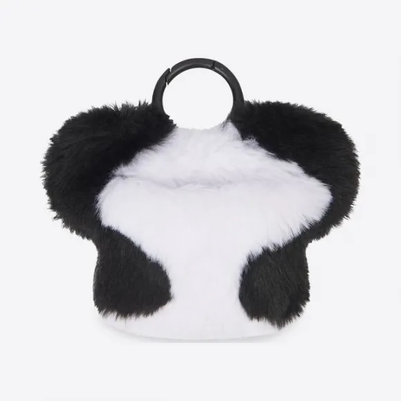 巴黎世家/Balenciaga 女士蓬松熊猫耳塞带黑色带子 6610482ZB171090