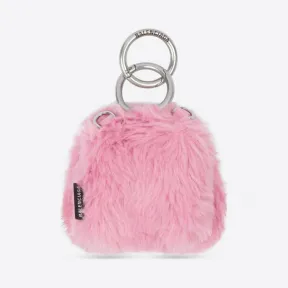 巴黎世家/Balenciaga 女式蓬松兔耳塞套带粉色带子 6610802ZB4Y5806