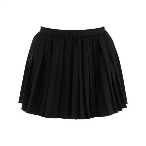 巴黎世家/Balenciaga 黑色 100% 羊毛 迷你裙 661449TKT051000