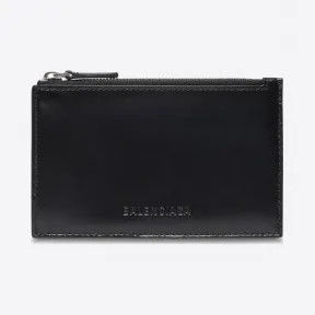 巴黎世家/Balenciaga 男士必备款黑色长款零钱卡夹 66404423V0Y1000