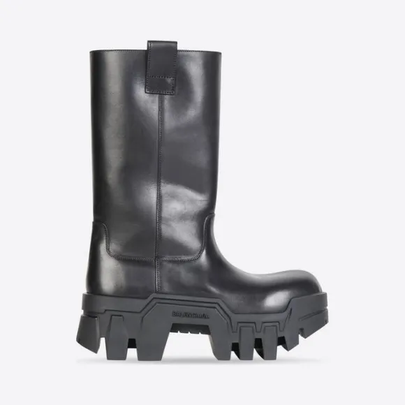 巴黎世家/Balenciaga 女式黑色推土机靴 671555WBCQ01000