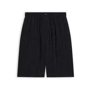 巴黎世家/Balenciaga Men's Licence Pyjama Shorts in Black 672410TLM161000