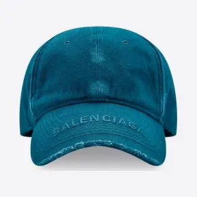 巴黎世家/Balenciaga 靛蓝遮阳帽徽标 673318410B24444
