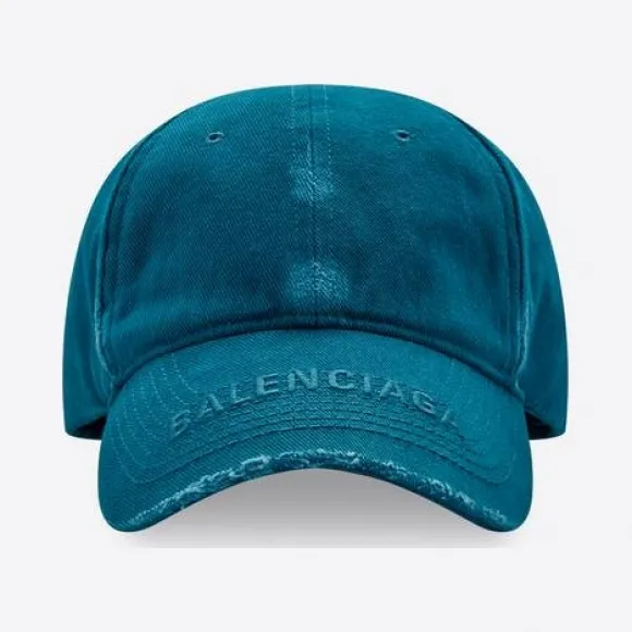 巴黎世家/Balenciaga 靛蓝遮阳帽徽标 673318410B24444