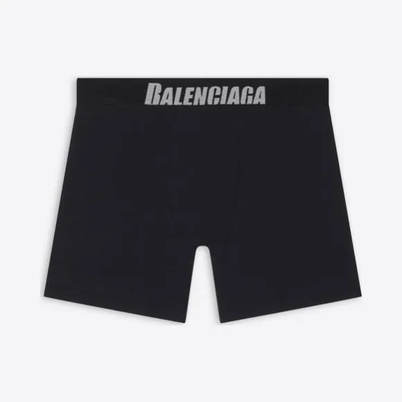 巴黎世家/Balenciaga 男士黑色平角内裤 6748454A8B81000