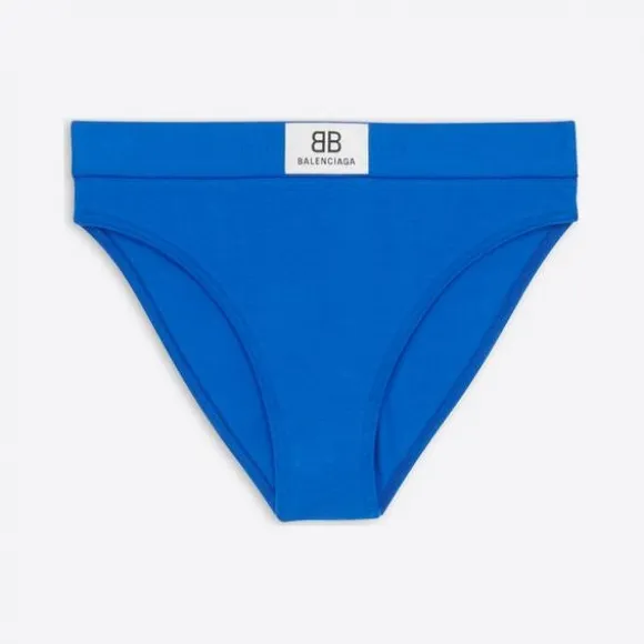 巴黎世家/Balenciaga 女式蓝色贴布三角裤 6748654B7B54300