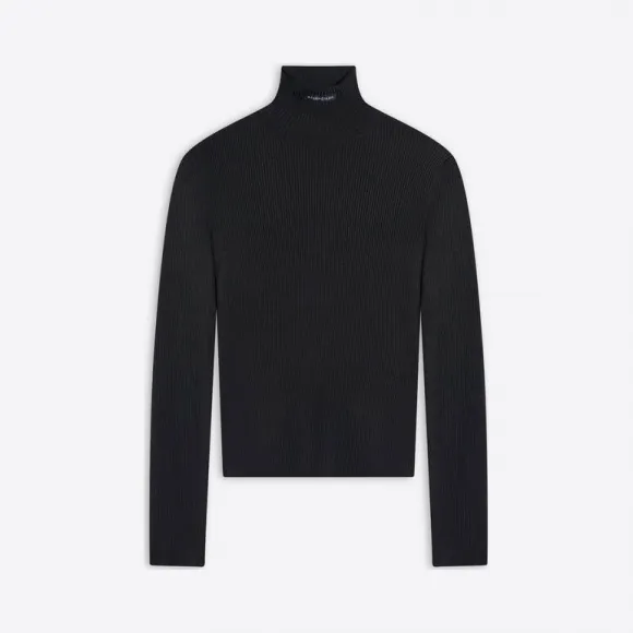 巴黎世家/Balenciaga 女士黑色高领衫 675344T61931000