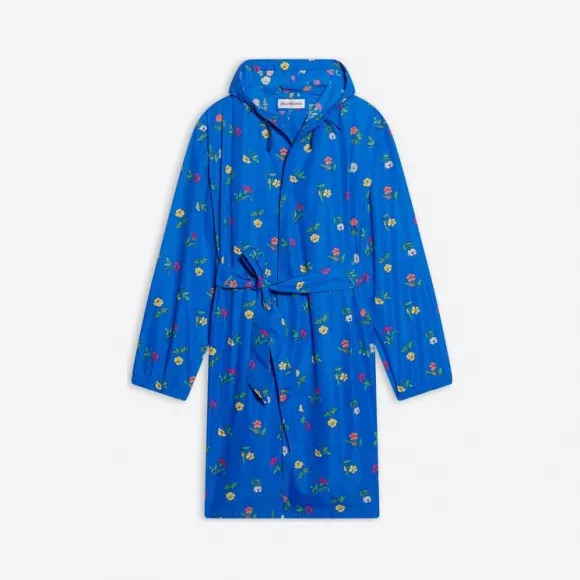 巴黎世家/Balenciaga 女式蓝色裹身雨衣 675557TLLA94011