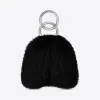 巴黎世家/Balenciaga 女士黑色蓬松耳塞套 6777012ZB4Y1000