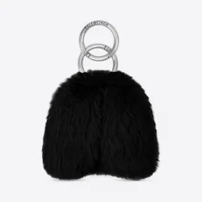 巴黎世家/Balenciaga 女士黑色蓬松耳塞套 6777012ZB4Y1000