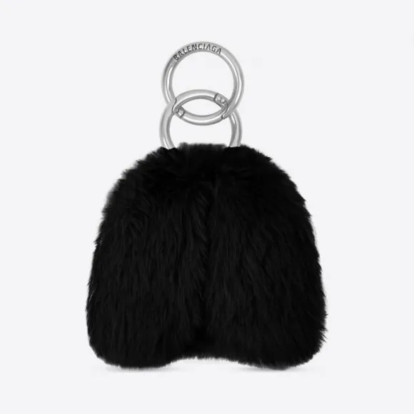 巴黎世家/Balenciaga 女士黑色蓬松耳塞套 6777012ZB4Y1000