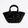 巴黎世家/Balenciaga 女士 Bistro Xxs 篮子带黑色肩带 6780282IE2Y1000