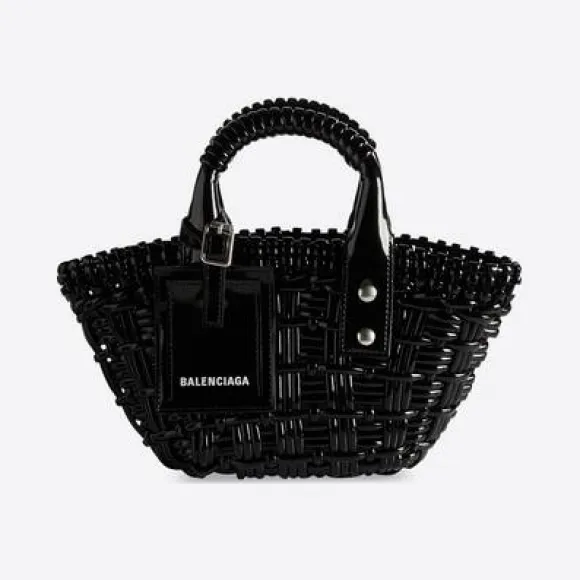 巴黎世家/Balenciaga 女士 Bistro Xxs 篮子带黑色肩带 6780282IE2Y1000