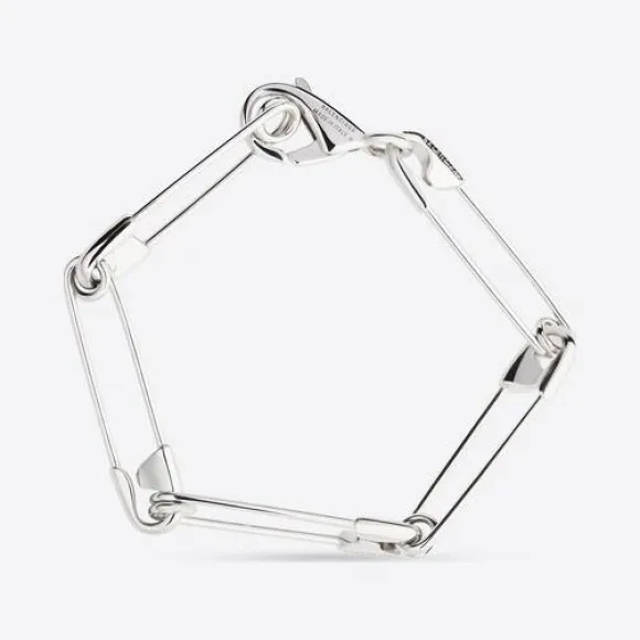 巴黎世家/Balenciaga 银色安全手链 678990J84000918