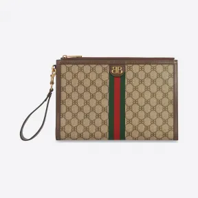 巴黎世家/Balenciaga 男士 HACKER涂层帆布收纳包 6803822103U0001