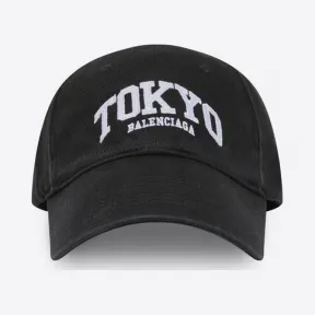 巴黎世家/Balenciaga 男士城市东京黑色帽子 680742410B20107