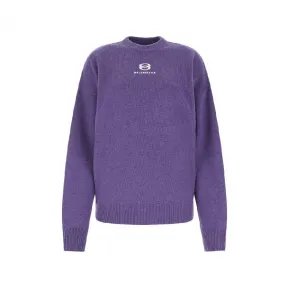 巴黎世家/Balenciaga 紫色 100% 羊绒 针织衫 681968T41235300