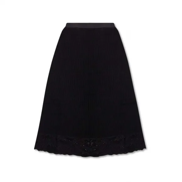 巴黎世家/Balenciaga 黑色 96% 人造丝 3% 尼龙 1% 弹性纤维 喇叭裙 681977T51691000