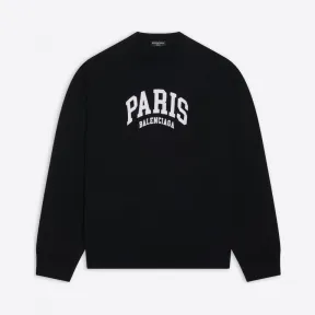 巴黎世家/Balenciaga 男士 Cities Paris 毛衣 黑色 682005T16241000