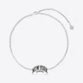 巴黎世家/Balenciaga Cities New York 银项链 689448TZ99I0926