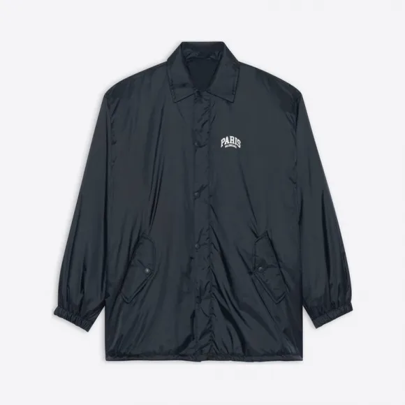 巴黎世家/Balenciaga 男士 Cities Paris 雨衣 黑色 690399TIO540100