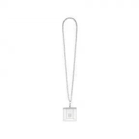 巴黎世家/Balenciaga Women's Hourglass Earpods Holder Metallized in Silver 6954752107Q8103