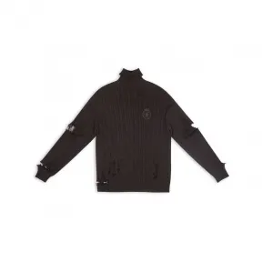 巴黎世家/Balenciaga Men's Creased Turtleneck in Brown 696106T32350213