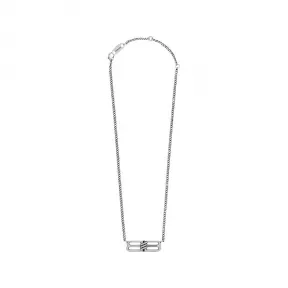 巴黎世家/Balenciaga Bb Icon Necklace in Antique Silver 696223TZ99I0911
