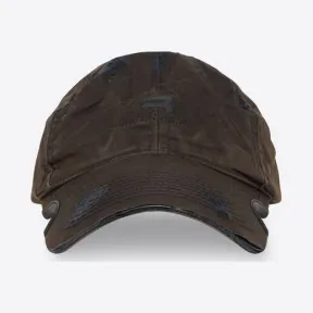 巴黎世家/Balenciaga 男士黑色运动型 B 日光褪色帽 697754414B41000