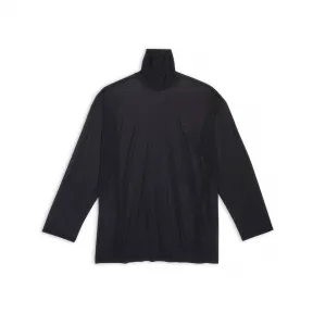 巴黎世家/Balenciaga Men's 3b Sports Icon Turtleneck in Black 698000TMVA81069