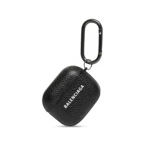 巴黎世家/Balenciaga Men's Cash Hard Earpods Case in Black 698364210AX1090