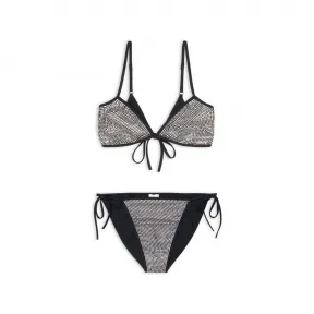 巴黎世家/Balenciaga Women's Minimal Bikini Set in Black 6984513B8B91000