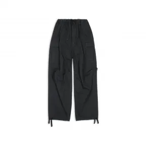 巴黎世家/Balenciaga Men's Drawstring Cargo Trousers in Black 698940TKP271000