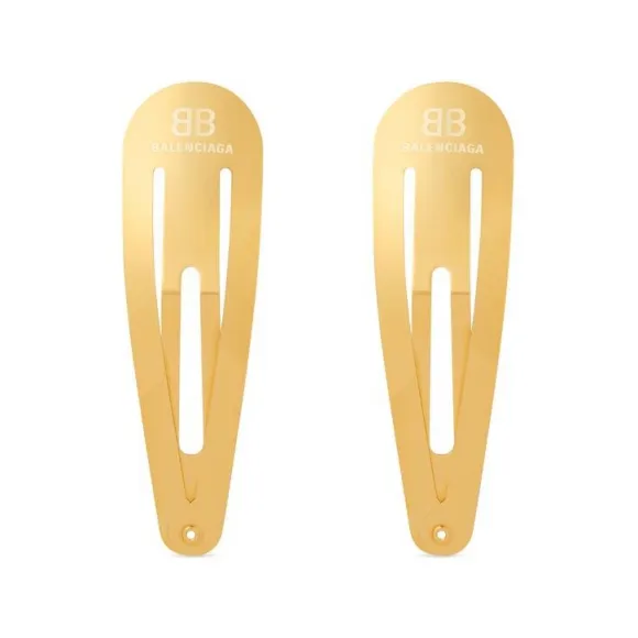 巴黎世家/Balenciaga Holli Xxl Clip发夹套装 为 所有 在 金色 699021-TZ02G-0027