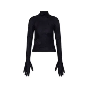 巴黎世家/Balenciaga 黑色 92% 尼龙 8% 弹性纤维 高领衫 702343TWG011000