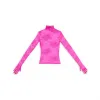 巴黎世家/Balenciaga Women's Lingerie Turtleneck Top in Pink 702343TWG016840
