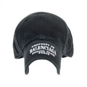 巴黎世家/Balenciaga 黑色 100％纯棉 帽子 704097410B20107