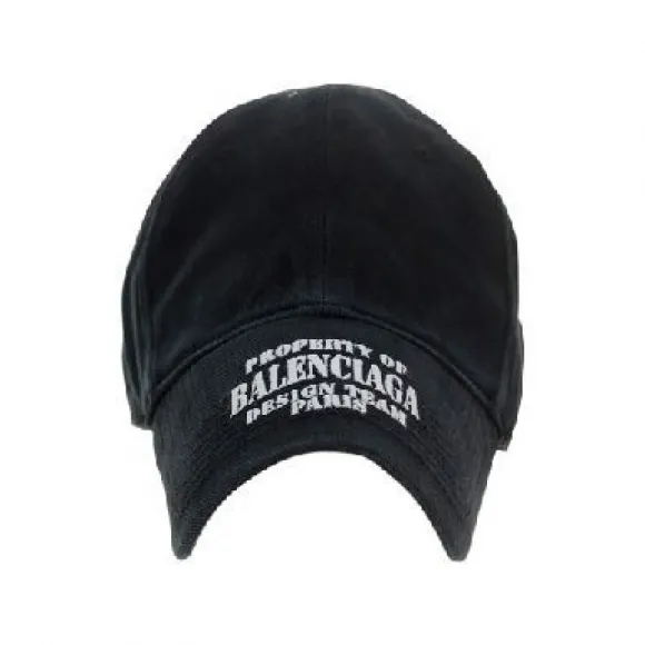 巴黎世家/Balenciaga 黑色 100％纯棉 帽子 704097410B21077