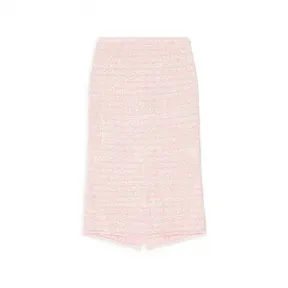 巴黎世家/Balenciaga Women's Pastel Floral Pleated Drawstring Skirt in Pink 704365TMLD55630