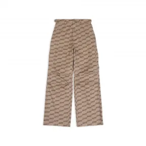 巴黎世家/Balenciaga 男式 Bb Monogram 米色工装裤 704423TML349378