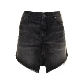 巴黎世家/Balenciaga 黑色 100％纯棉 半身裙 704541TXE061070