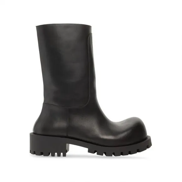 巴黎世家/Balenciaga Men's Hummer Boot in Black 712810WBDO01000
