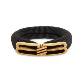 巴黎世家/Balenciaga 女式 Bb 图标黑色发带 718894TL01G1414