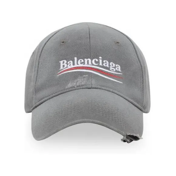 巴黎世家/Balenciaga Women's Political Campaign Cap in Grey 719363410B21290