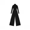 巴黎世家/Balenciaga Women's Turtleneck Overall in Black 720285TEV031000