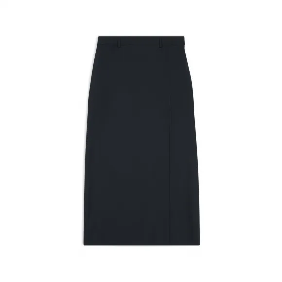 巴黎世家/Balenciaga 定制开衩半裙 在 黑 728793-TNT11-1000
