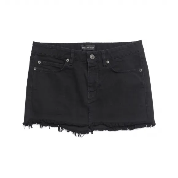 巴黎世家/Balenciaga 裁剪半裙 为 所有 在 黑 744972-TNW11-1700