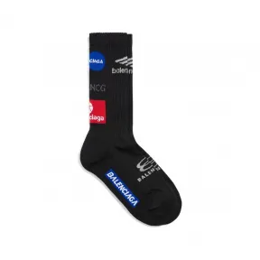 巴黎世家/Balenciaga Top League短袜 为 男士 在 黑色 767035-4D7B4-1000